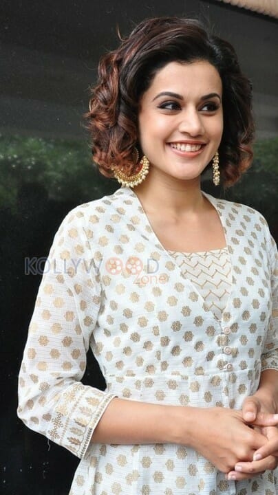 Actress Tapsee At Pink Press Meet Pictures