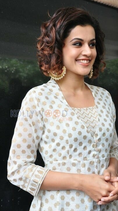 Actress Tapsee At Pink Press Meet Pictures