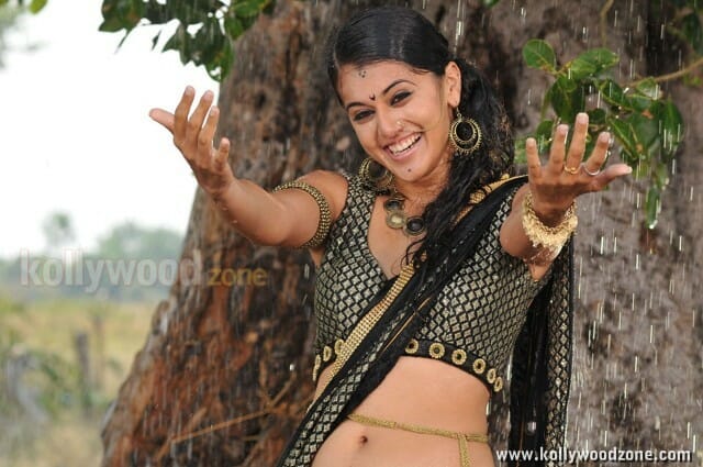 Actress Tapsee Hot Rain Photos