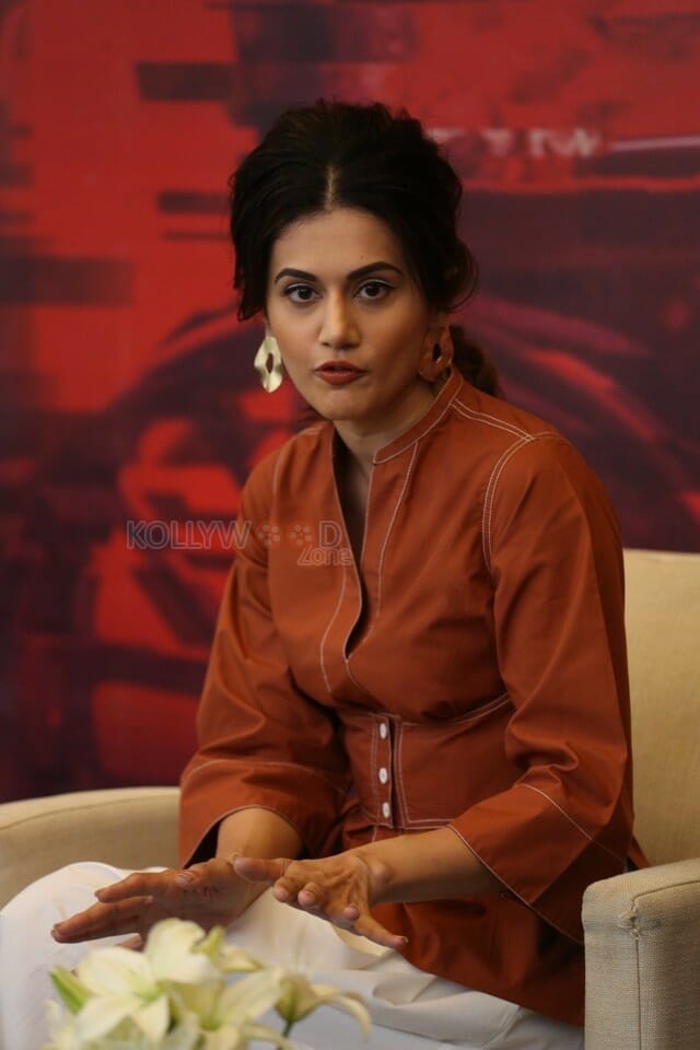 Actress Tapsee Pannu At Game Over Interview Stills