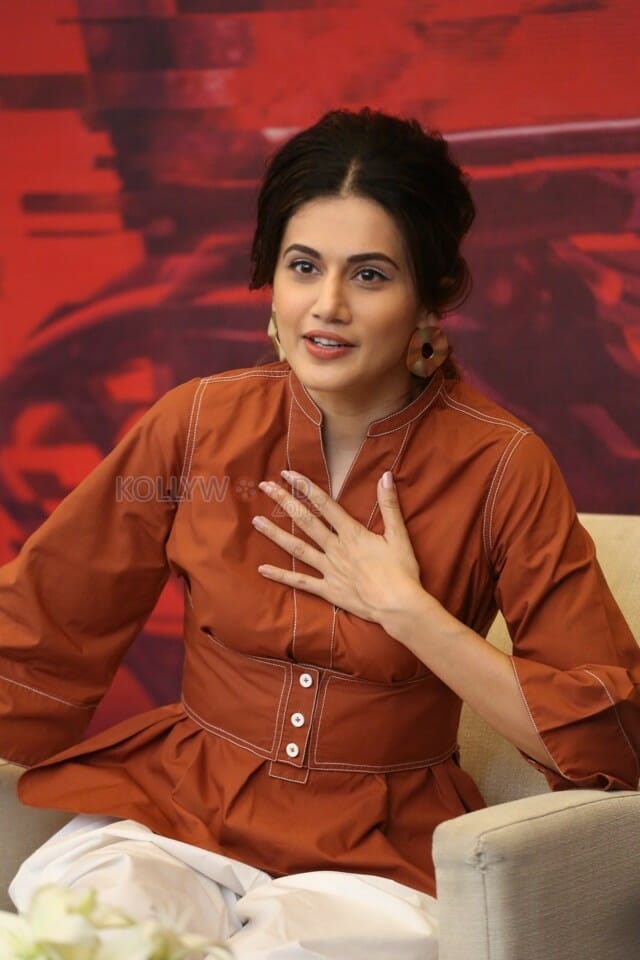 Actress Tapsee Pannu At Game Over Interview Stills