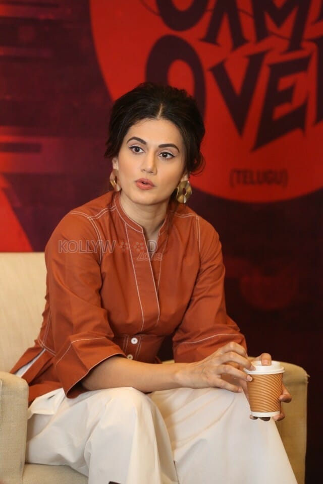 Actress Tapsee Pannu At Game Over Interview Stills