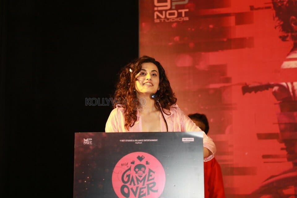 Actress Tapsee Pannu At Game Over Press Meet Stills