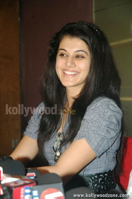 Actress Tapsee Sexy Short Skirt Photos