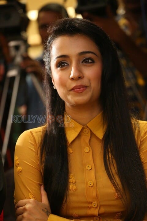 Actress Trisha At Thoonga Vanam Event Pictures