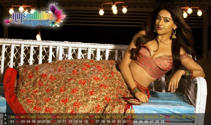 Anu Emmanuel My South Diva April Calendar