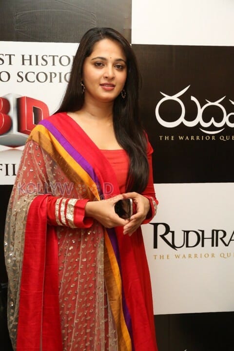 Anushka At Rudramadevi Trailer Launch Pictures