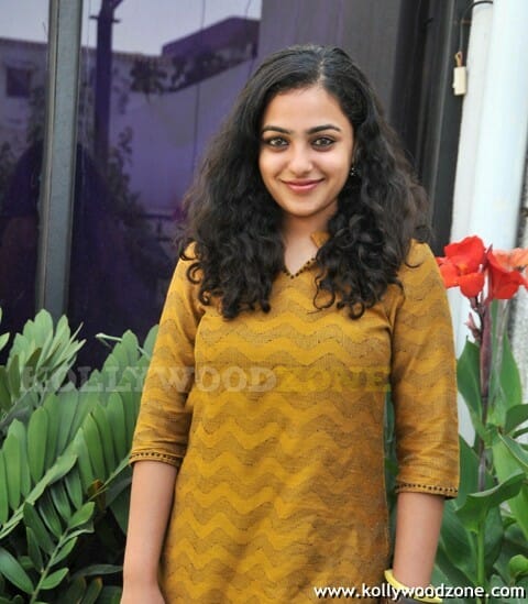 Beautiful Nithya Menon At Movie Press Meet