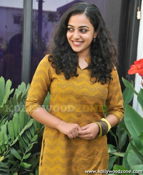 Beautiful Nithya Menon At Movie Press Meet