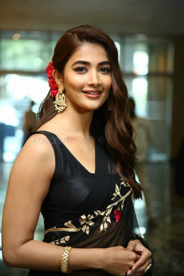 Beautiful Pooja Hegde at Acharya Movie Press Meet Photos 01