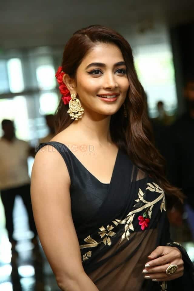 Beautiful Pooja Hegde at Acharya Movie Press Meet Photos 05