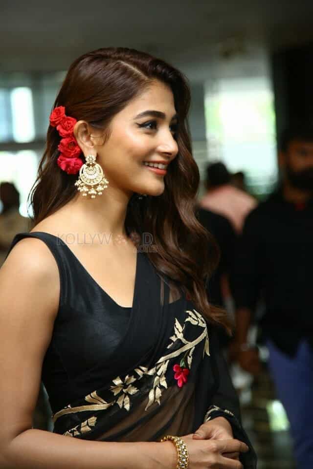 Beautiful Pooja Hegde at Acharya Movie Press Meet Photos 09