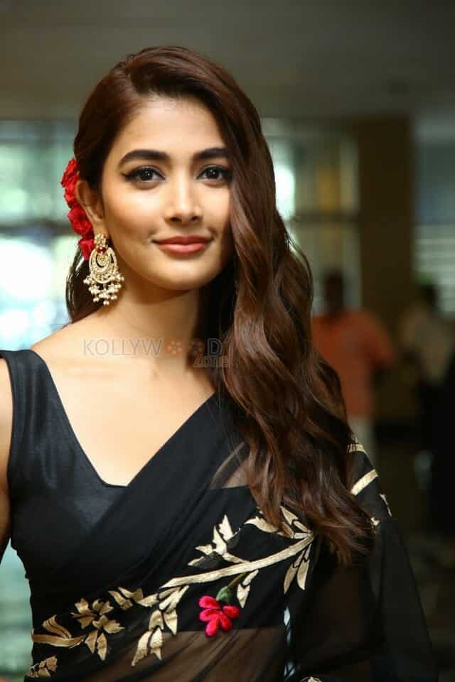 Beautiful Pooja Hegde at Acharya Movie Press Meet Photos 13