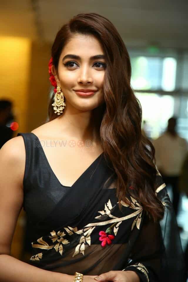 Beautiful Pooja Hegde at Acharya Movie Press Meet Photos 14