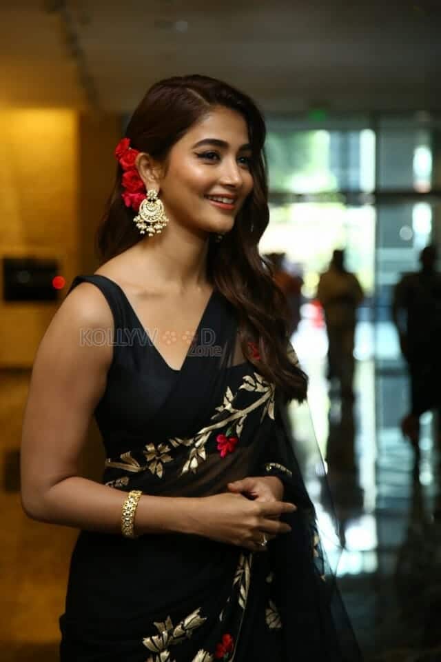 Beautiful Pooja Hegde at Acharya Movie Press Meet Photos 19