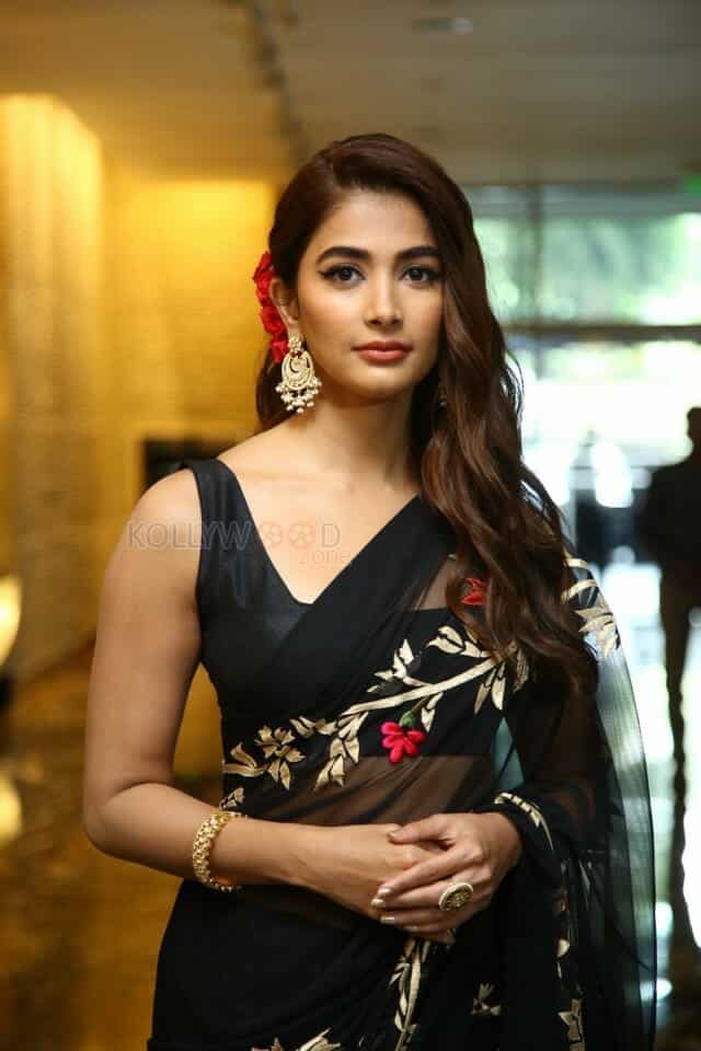 Beautiful Pooja Hegde at Acharya Movie Press Meet Photos 23