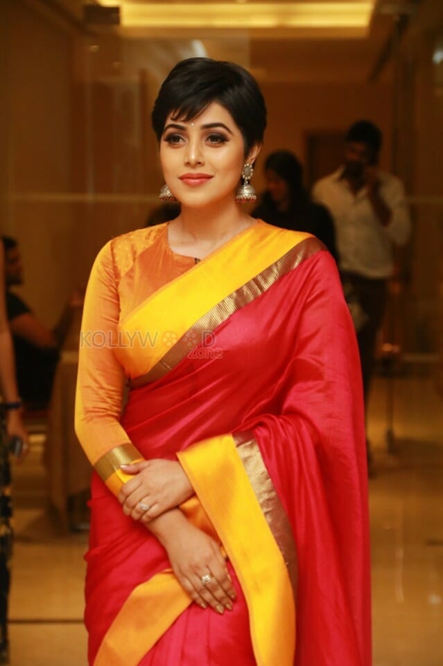 Beautiful Poorna Saree Photos