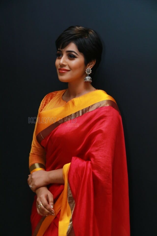 Beautiful Poorna Saree Photos