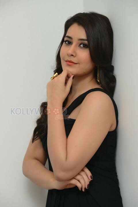 Beautiful Rashi Khanna In Black Dress Photos