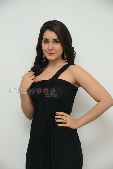 Beautiful Rashi Khanna In Black Dress Photos