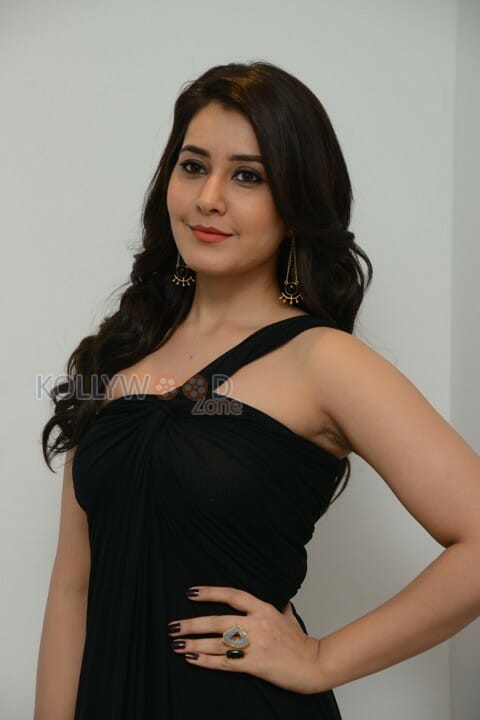 Beautiful Rashi Khanna In Black Dress Photos