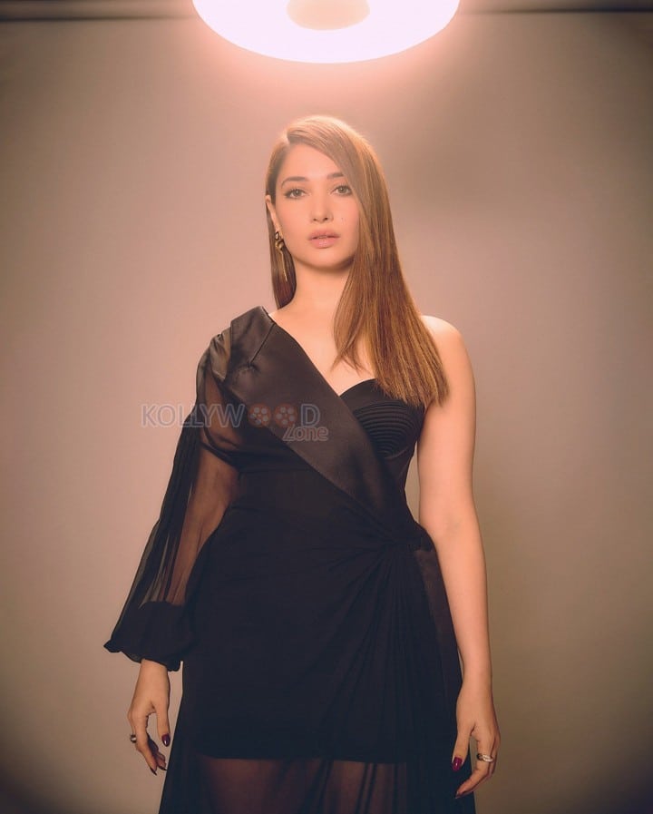 Bold Tamannaah Bhatia in a Black Outfit Pictures 04