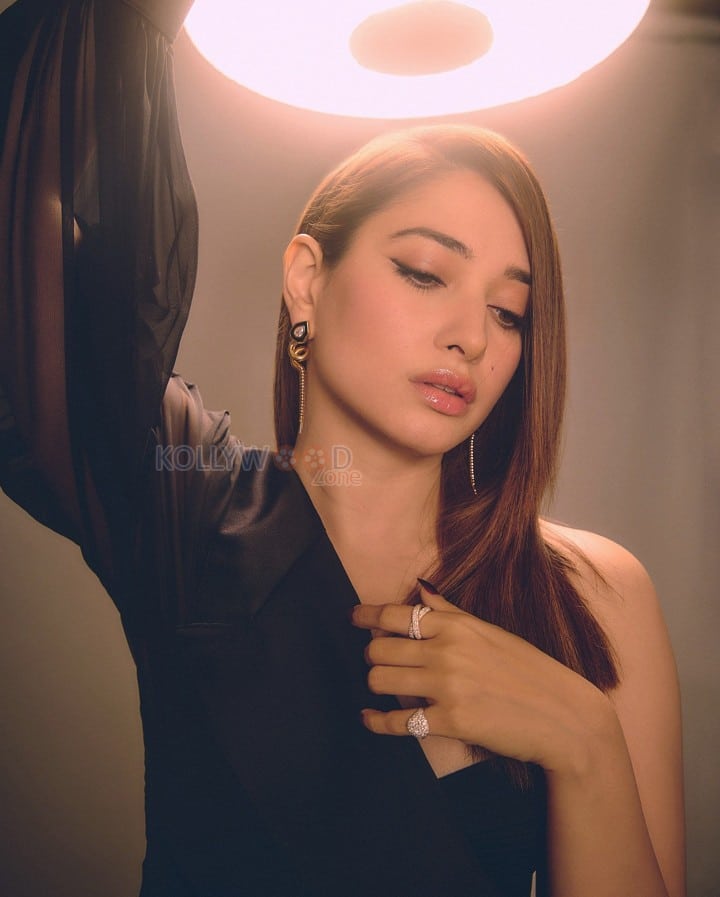 Bold Tamannaah Bhatia in a Black Outfit Pictures 05