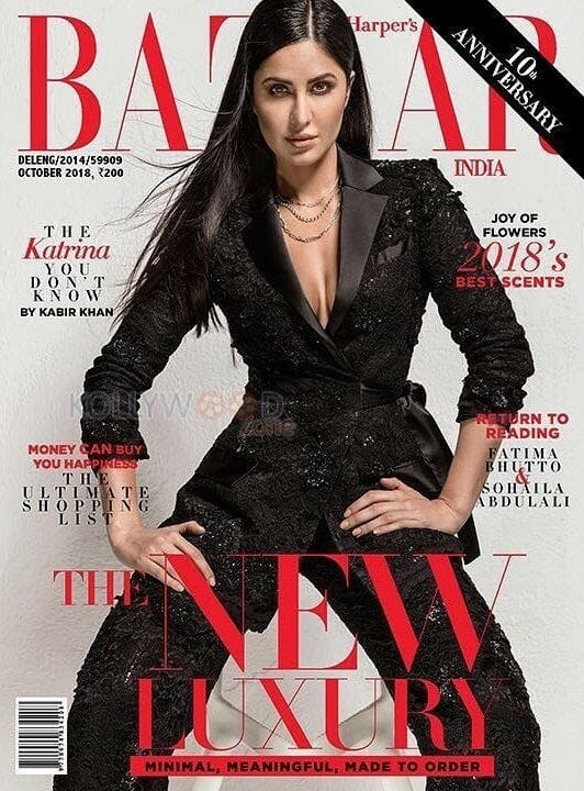 Bollywood Actress Katrina Kaif Harper Bazaar Magazine Photos