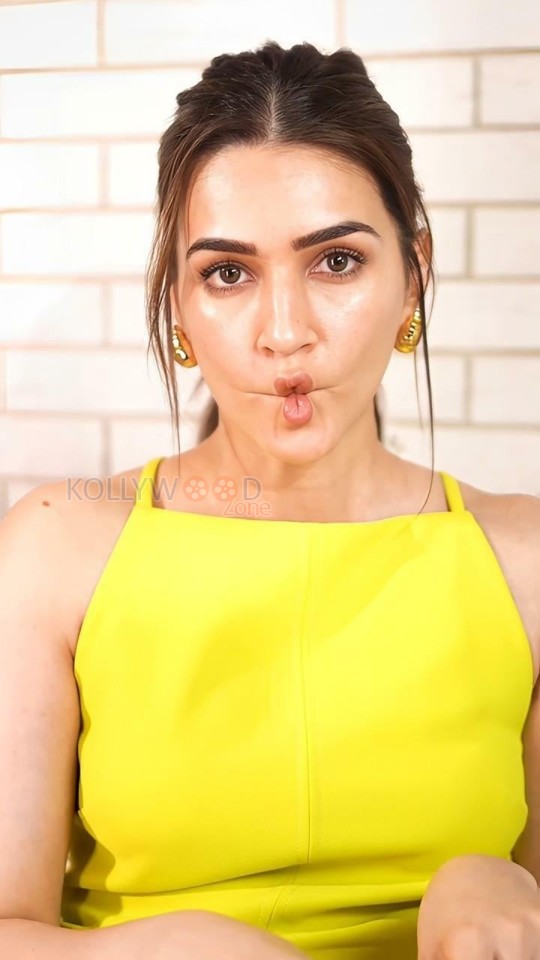 Cute Kriti Sanon in a Bright Yellow Top Pictures 06