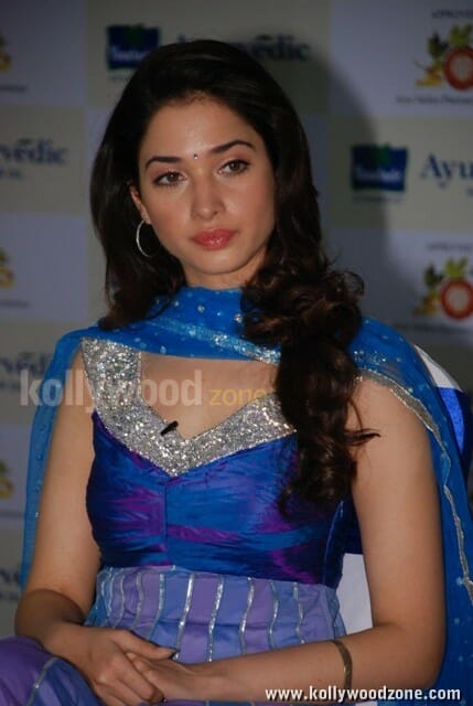 Cute Tamanna Launches Ayurvedik Hair Oil Photos