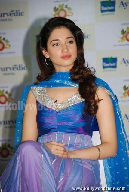 Cute Tamanna Launches Ayurvedik Hair Oil Photos