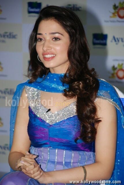 Cute Tamanna Launches Ayurvedik Hair Oil Photos