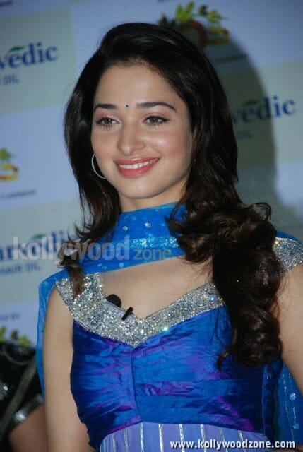 Cute Tamanna Launches Ayurvedik Hair Oil Photos