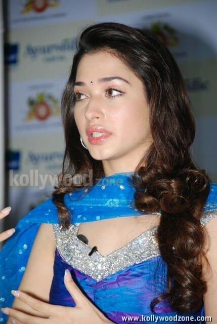 Cute Tamanna Launches Ayurvedik Hair Oil Photos