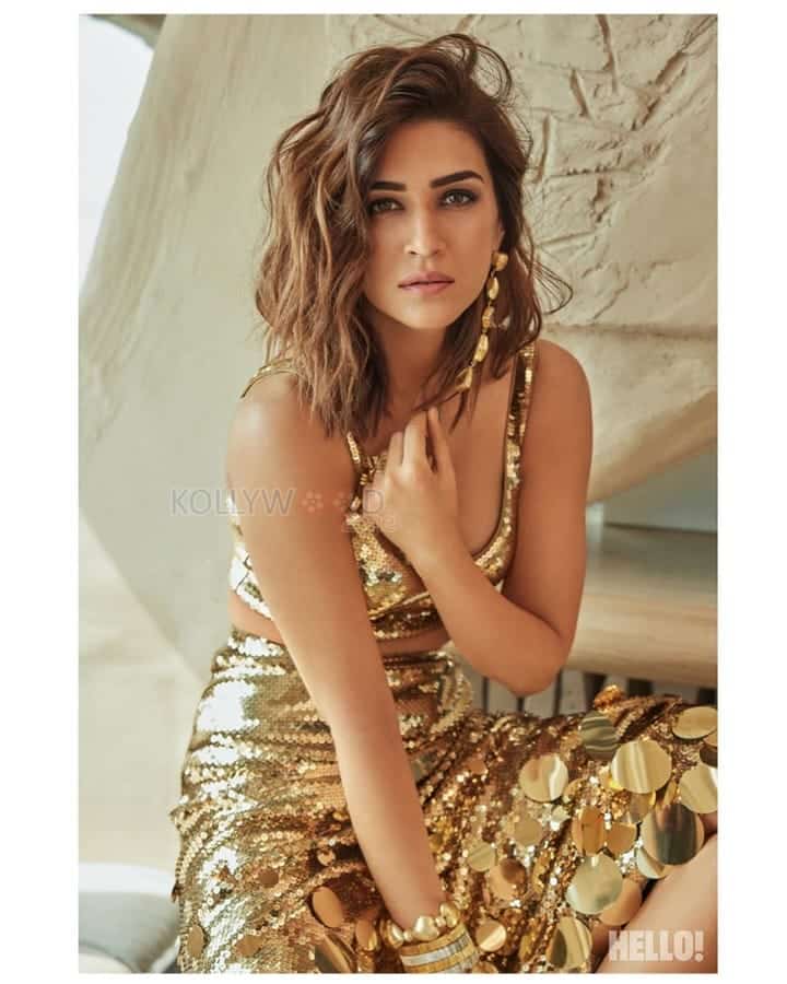 Golden Beauty Kriti Sanon in Hello Magazine Pictures 05