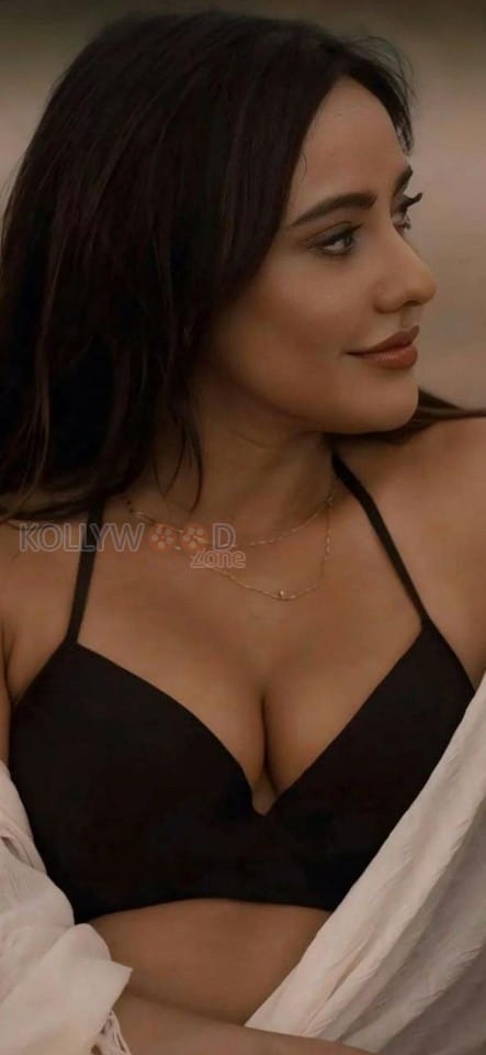 Hot Neha Sharma in a Black Two Piece Bikini Photos 04