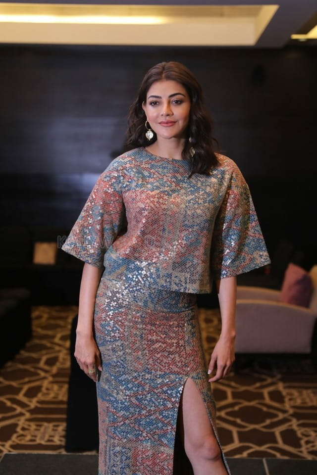 Kajal Aggarwal at Anu and Arjun Movie Interview Pictures