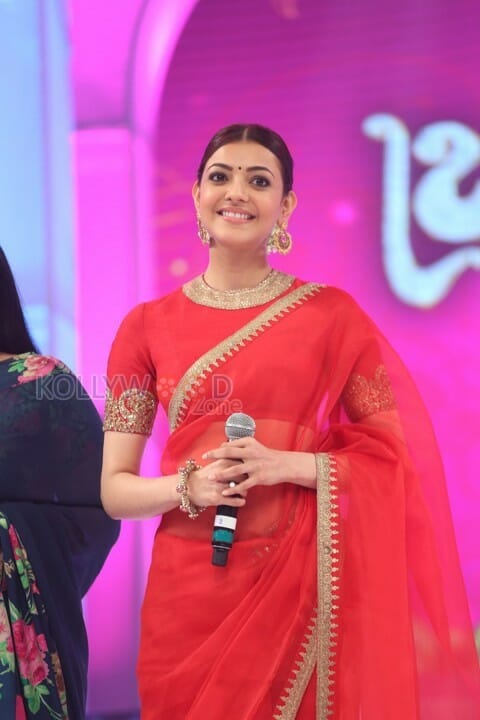 Kajal At Bramhotsavam Audio Launch Pictures