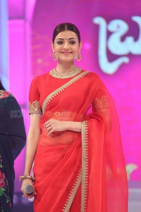 Kajal At Bramhotsavam Audio Launch Pictures