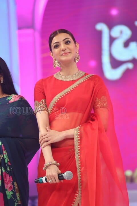 Kajal At Bramhotsavam Audio Launch Pictures