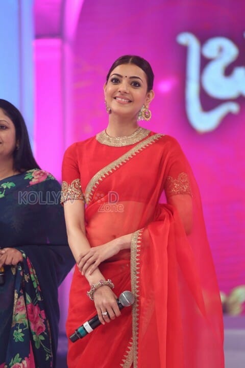 Kajal At Bramhotsavam Audio Launch Pictures