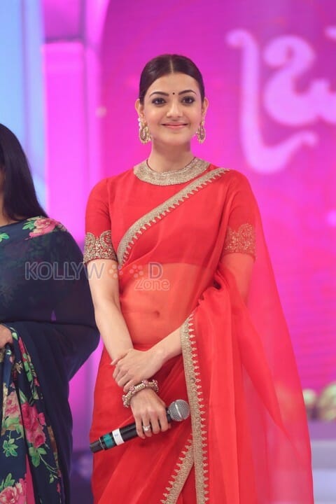 Kajal At Bramhotsavam Audio Launch Pictures