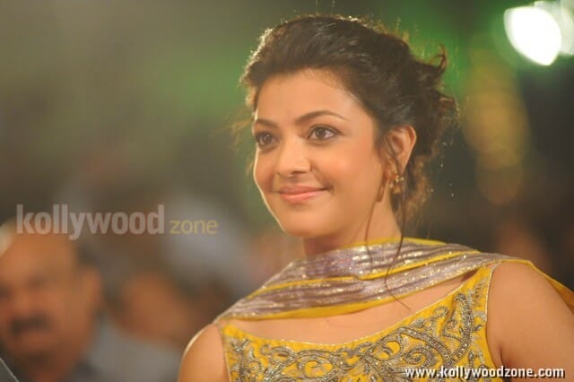 Kajal Sexy Yellow Dress Photos