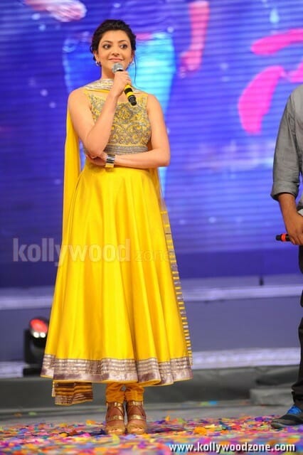 Kajal Sexy Yellow Dress Photos