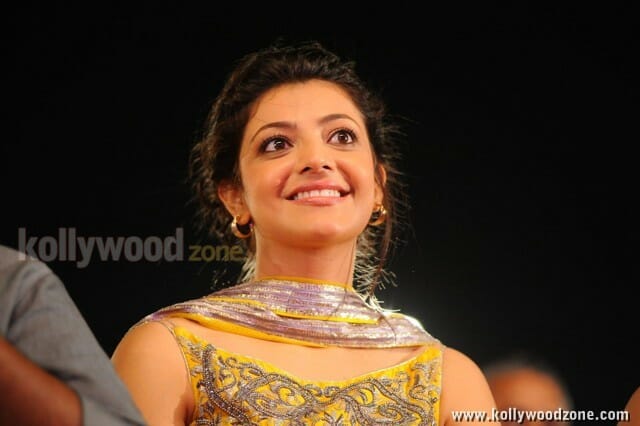 Kajal Sexy Yellow Dress Photos