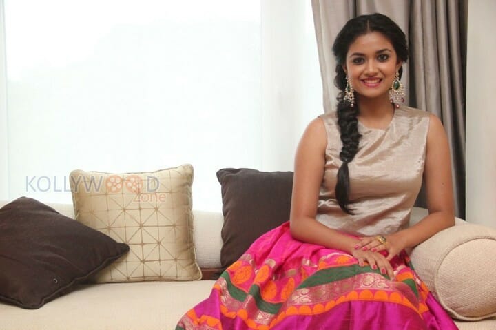 Keerthi Suresh At Rajini Murugan Press Meet Pictures