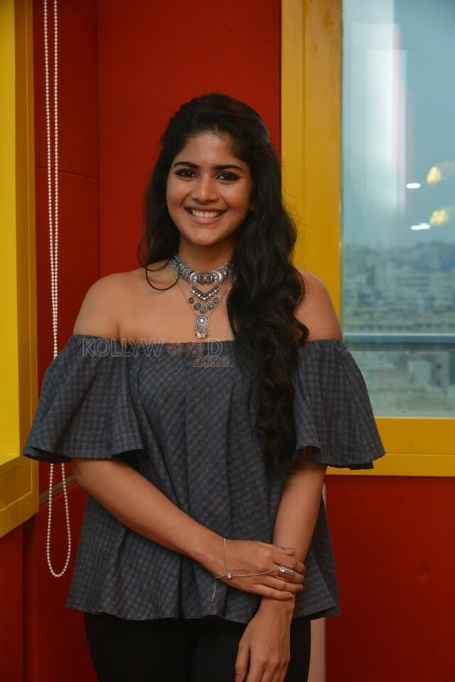 Lie Movie Heroine Mega Akash At Radio Mirchi Photos