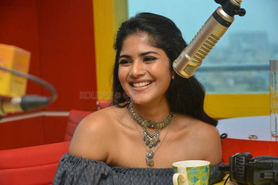 Lie Movie Heroine Mega Akash At Radio Mirchi Photos