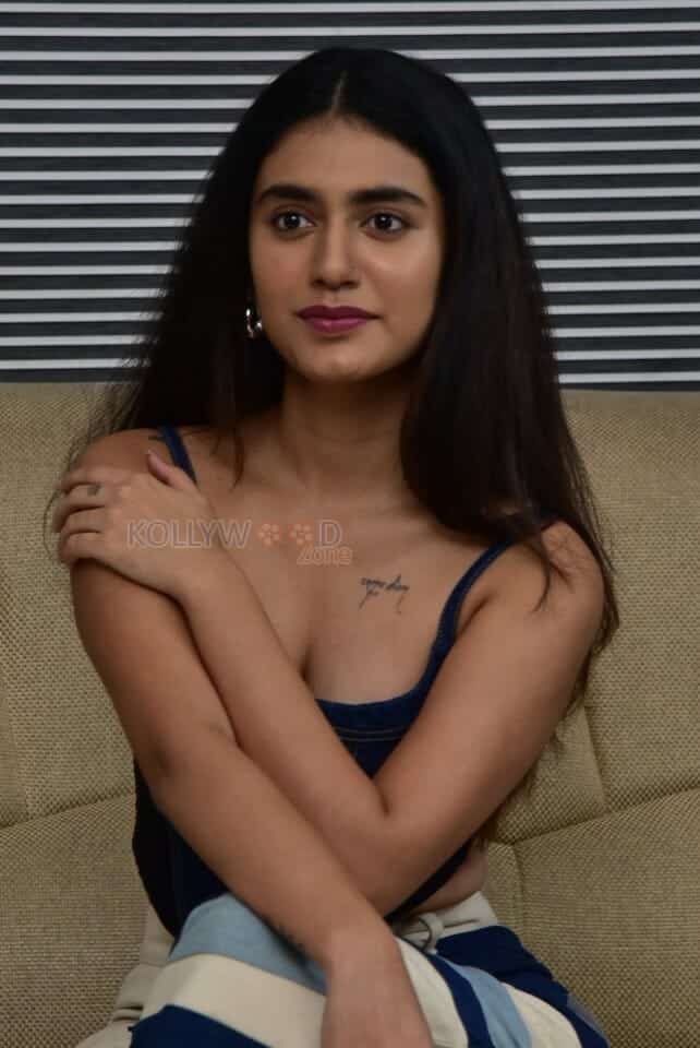 Malayalam Heroine Priya Prakash Varrier at BRO Interview Photos 09