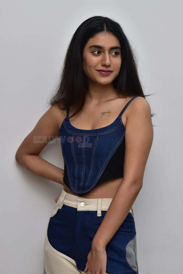 Malayalam Heroine Priya Prakash Varrier at BRO Interview Photos 28